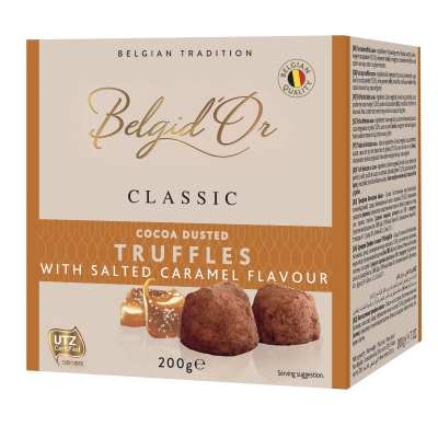 Belgid’Or Cocoa Dusted Truffles with Salted Caramel flavour