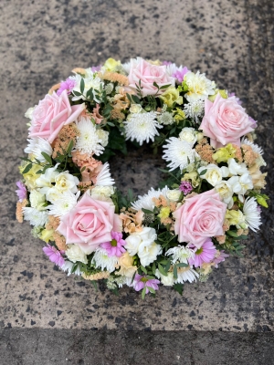 Florist Choice Pastel Wreath