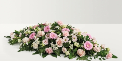 Flower Box Choice Pastel Pink Casket Spray