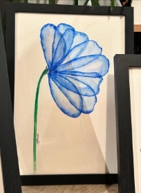 Blue Bloom Watercolour