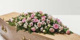 Flower Box Choice Pastel Pink Casket Spray