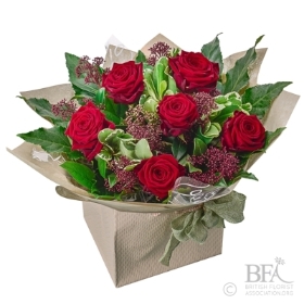Six Red Rose Gift Box
