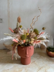 Terracotta Dried Flower Head Pot