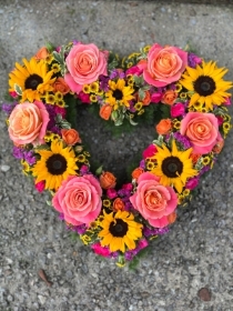 Vibrant Sunflower Heart